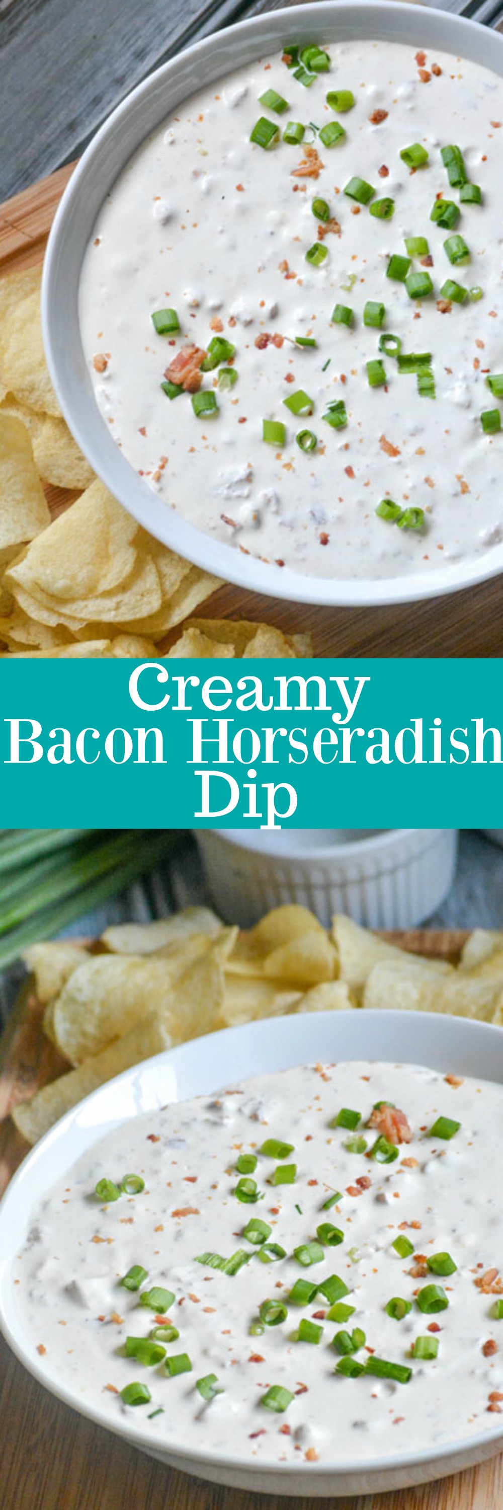 You can never go wrong having a savory dip on hand, or at least the easy ingredients to whip one up, even at the last minute. This Creamy Bacon Horseradish Dip is the perfect appetizer, and ice breaker, for any get together.