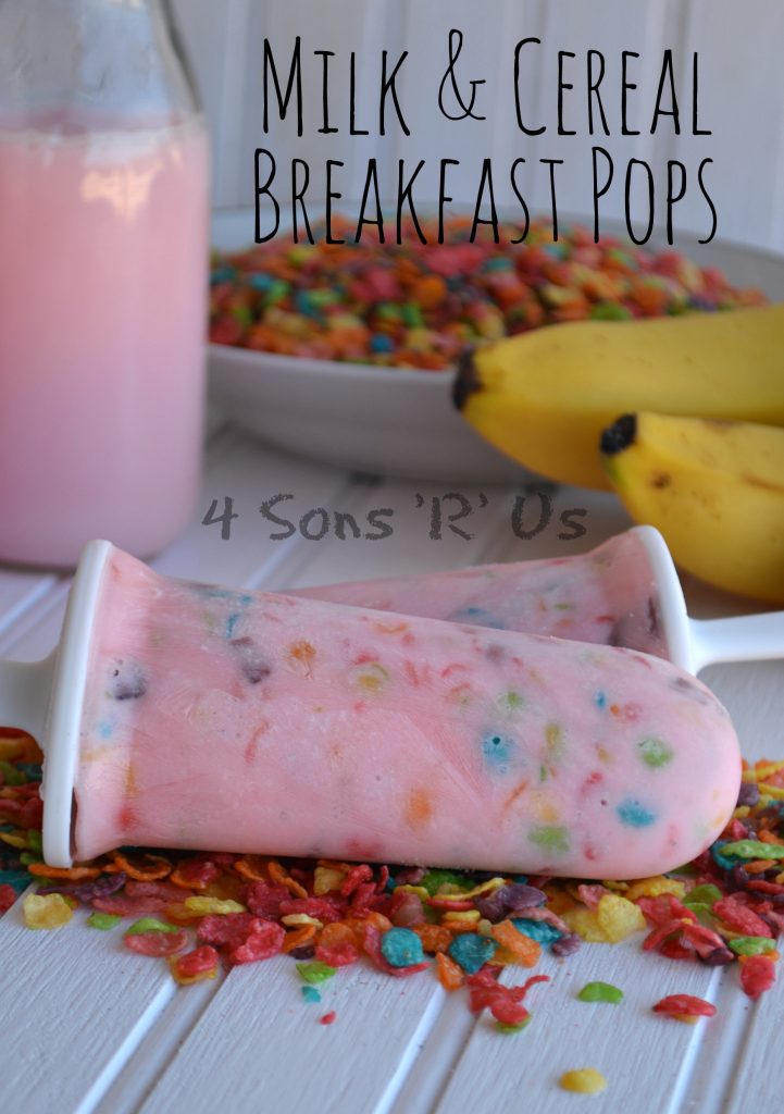 Milk & Cereal Breakfast Pops - 4 Sons 'R' Us