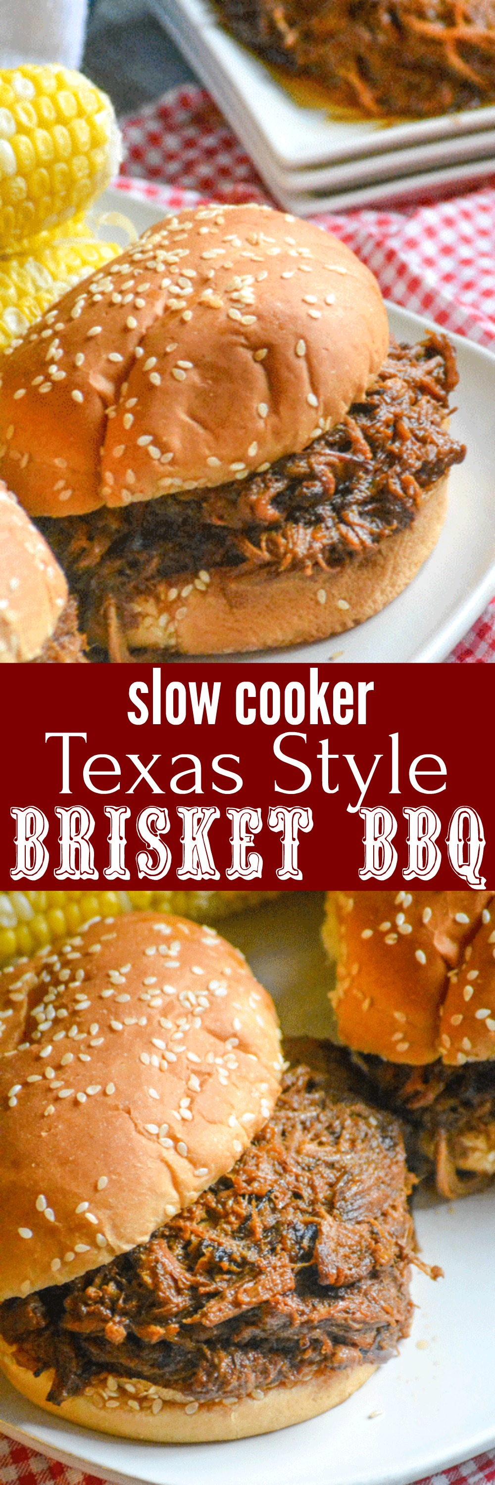 Who doesn’t love a good plate of barbecue? This Slow Cooker Texas Style Barbecue Brisket Sandwiches is easy, easy enough for any day. Piled high on fluffy buns, these sandwiches are a filling meal that’s finger lickin’ good.