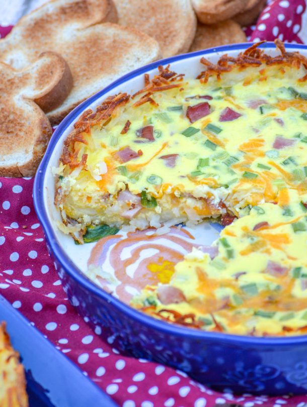 Ham Cheese Hash Brown Crust Quiche 4 Sons R Us