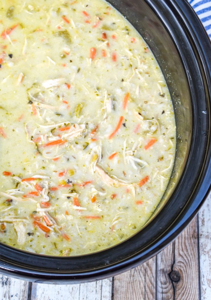 Chicken Pesto Soup (Slow Cooker Recipe) - 4 Sons 'R' Us