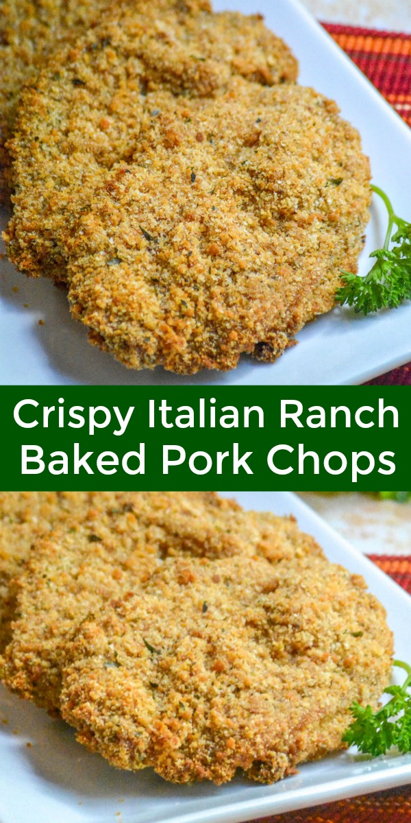 Crispy, Baked Italian Ranch Pork Chops - 4 Sons 'R' Us
