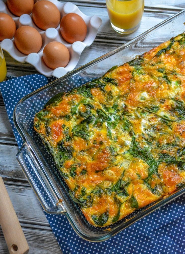 Baked Eggs Florentine Casserole - dhaverkate