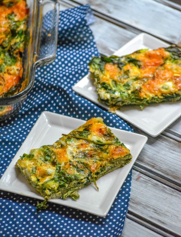 Spinach And Cheddar Egg Bake 4 Sons 'R' Us