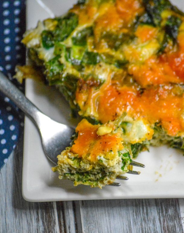 Spinach And Cheddar Egg Bake 4 Sons 'R' Us