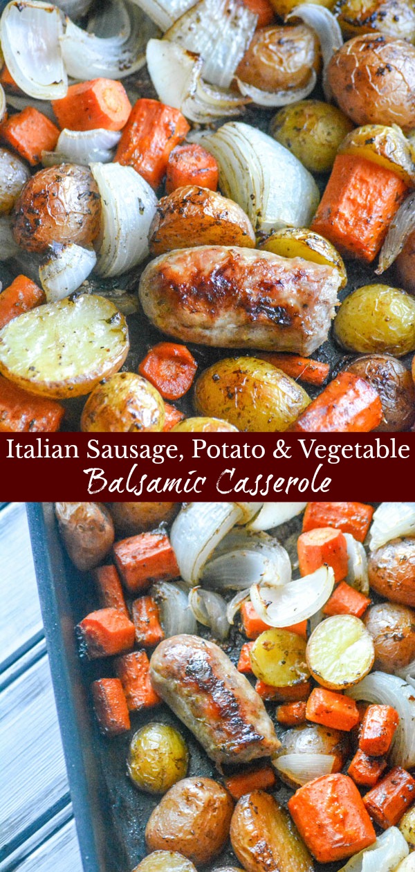 One dish dinners are all the rage, for obvious reasons. This Italian Sausage, Potato, & Balsamic Vegetable Casserole is a simple meal that's bursting with flavor. Everything gets cooked in a single casserole dish, meaning every veggies is infused filled with flavor.