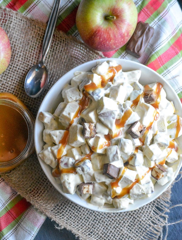 Caramel Apple Snickers Salad 4 Sons R Us