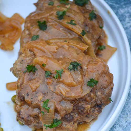 Hamburger Steak Recipe with Onions and Gravy - Add a Pinch