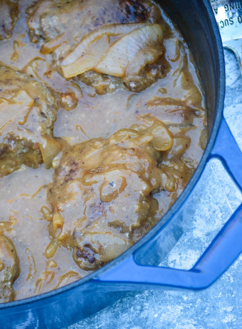 Hamburger Steak with Onions & Gravy