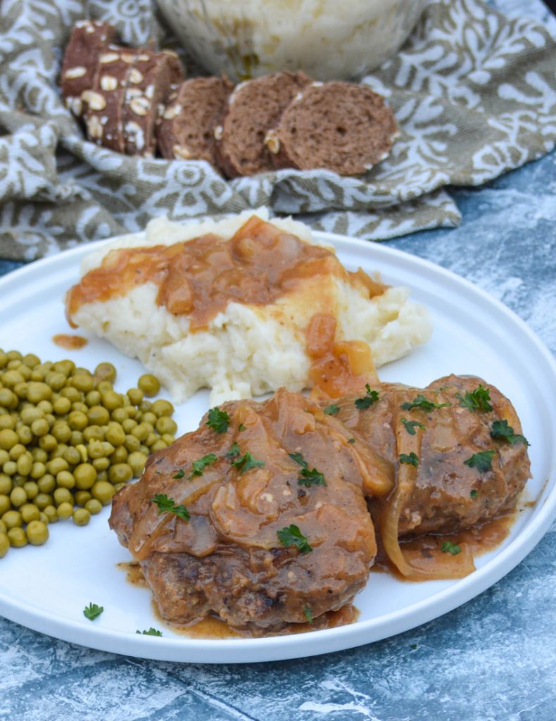 Hamburger Steak Recipe with Onions and Gravy - Add a Pinch