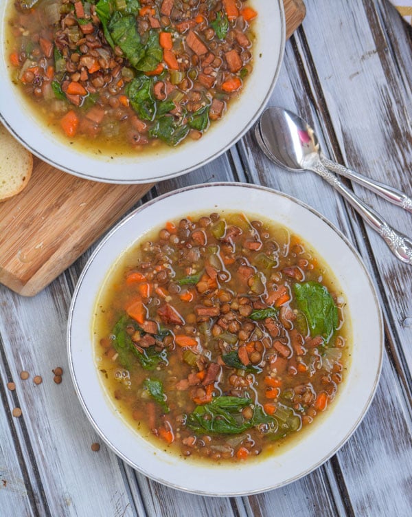 Healthy Ham & Lentil Soup