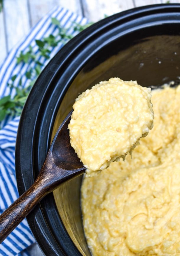 Cheesy Crock Pot Risotto 4 Sons 'R' Us