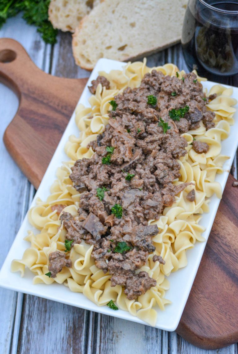 Ground Beef Stroganoff With Thyme And Red Wine 7 4 Sons R Us