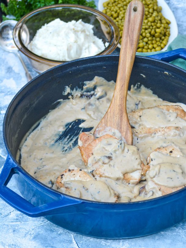 Herbed Pork Chops in Mushroom Gravy 4 Sons 'R' Us