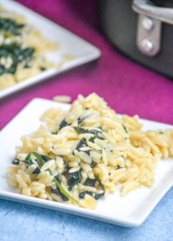 Spinach Parmesan Orzo