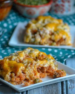 Cheesy Ground Beef And Rice Casserole - 4 Sons 'R' Us