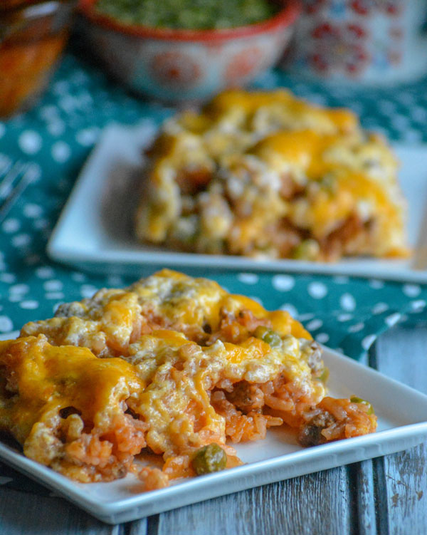 Cheesy Ground Beef And Rice Casserole 4 Sons R Us