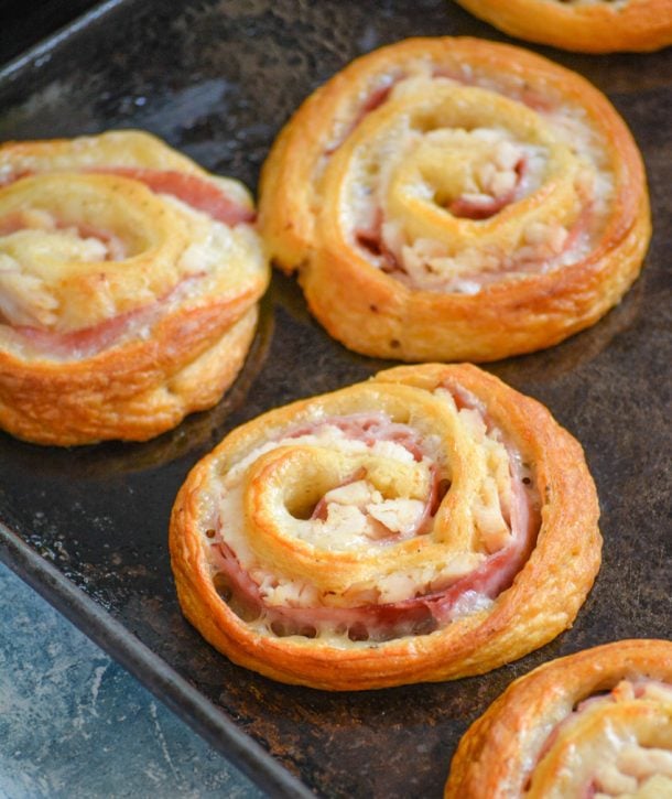 Chicken Cordon Bleu Pinwheels - 4 Sons 'R' Us