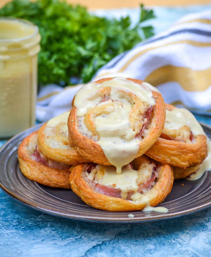 Quick and Easy Chicken Cordon Bleu Crescent Rolls - Shared Appetite