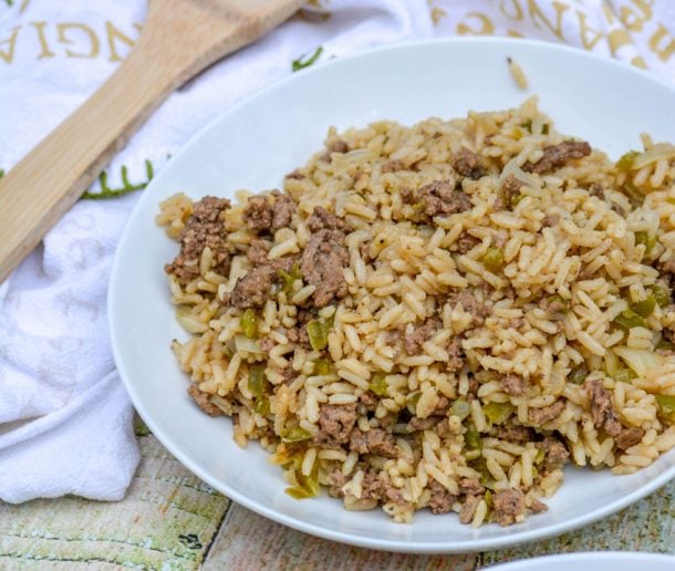 {One Pot Wonder} Dirty Rice - 4 Sons 'R' Us