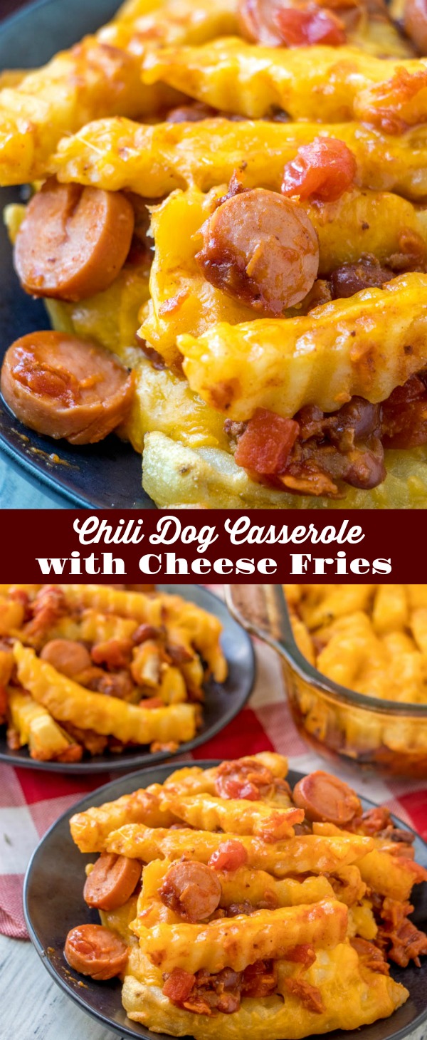 When life get's busy, we could all use a bit of easy, comfort food to pick us up. This Chili Dog Casserole with Cheese Fries dinner doesn't ever disappoint, whatever the day- or your schedule- may have in mind.