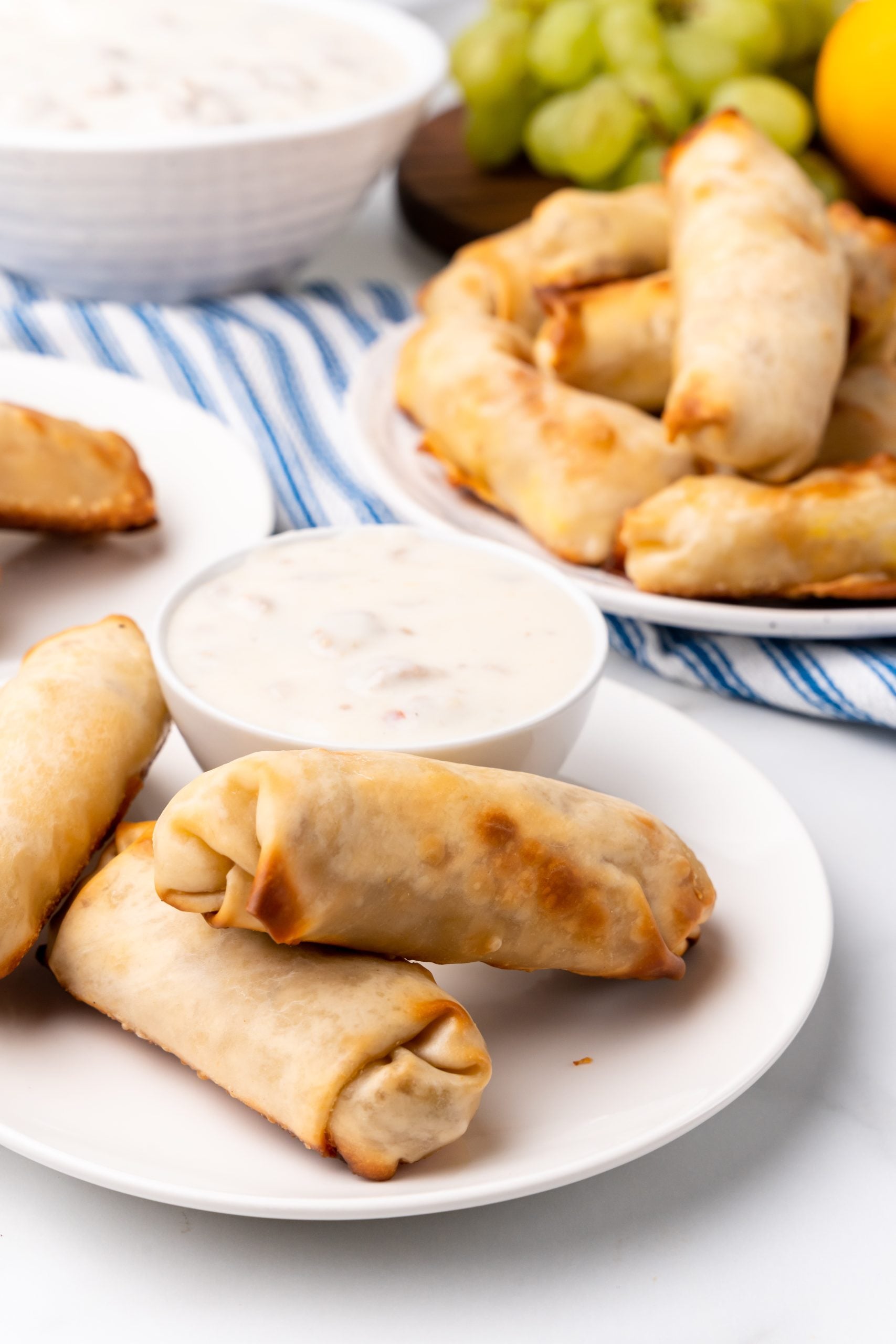 Breakfast Egg Rolls with Sausage Gravy 4 Sons 'R' Us