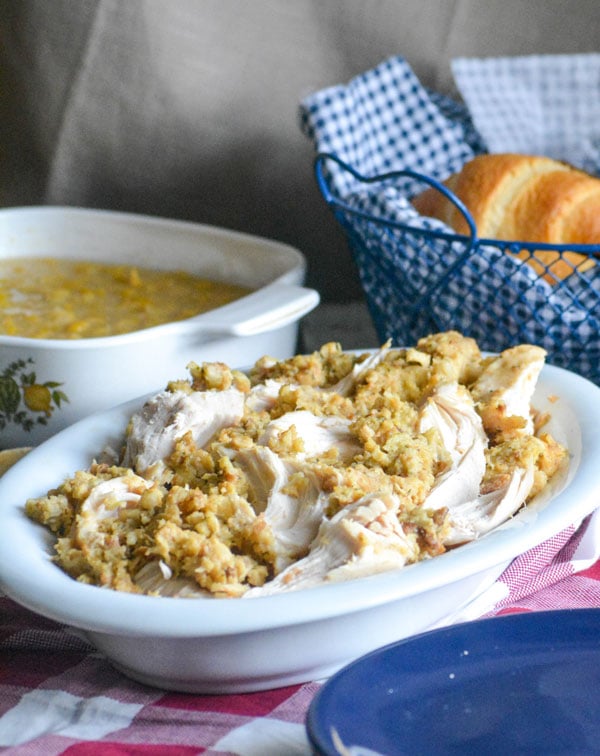 Slow Cooker Chicken & Stuffing Dinner