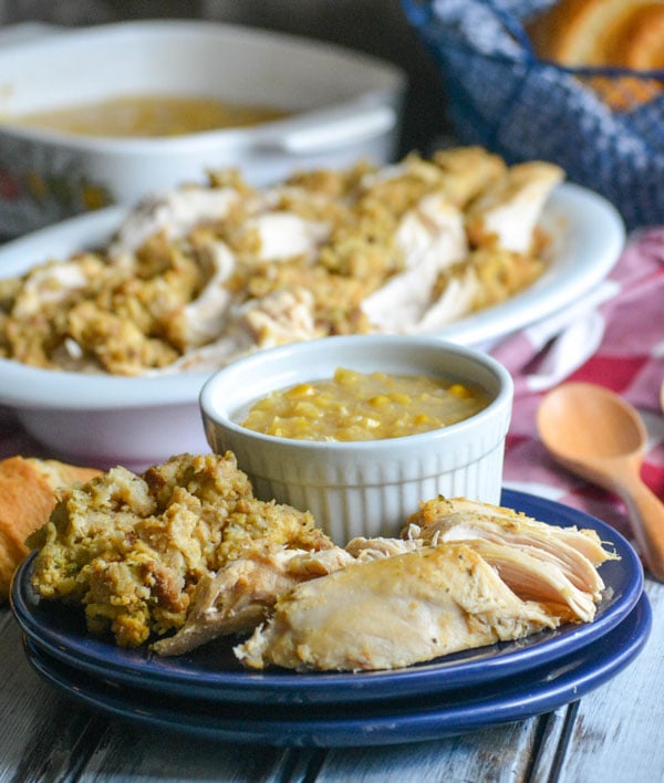 Crockpot Chicken & Stuffing - 4 Sons 'R' Us