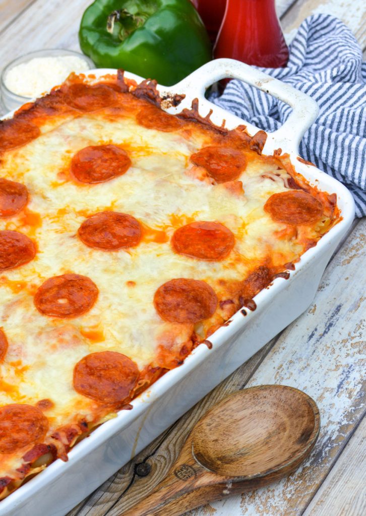 Meat Lover's Pizza Casserole 4 Sons 'R' Us