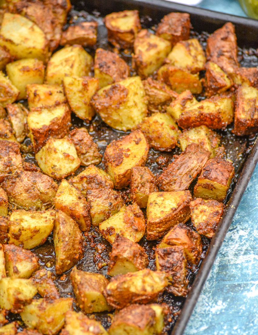 Oven Roasted Pesto Potatoes - 4 Sons 'R' Us