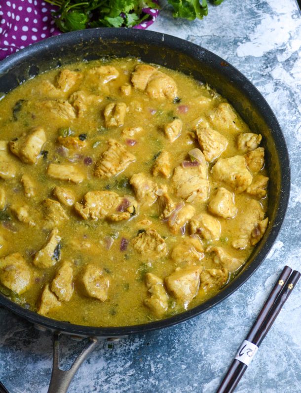 Basil Chicken in Coconut Curry Sauce 4 Sons 'R' Us