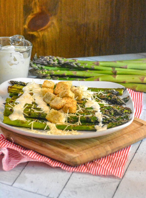 Grilled Caesar Asparagus