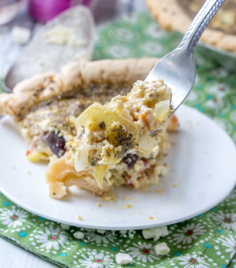 Mediterranean Greek Quiche