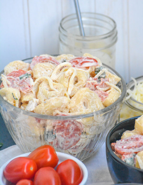 Pepperoni & Basil Tortellini Salad