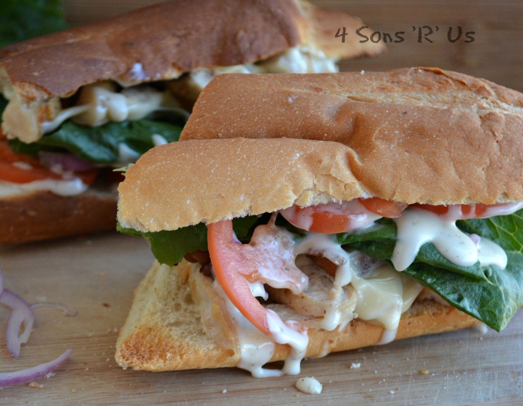 Chicken Bacon Ranch Sub Sandwiches - 4 Sons 'R' Us