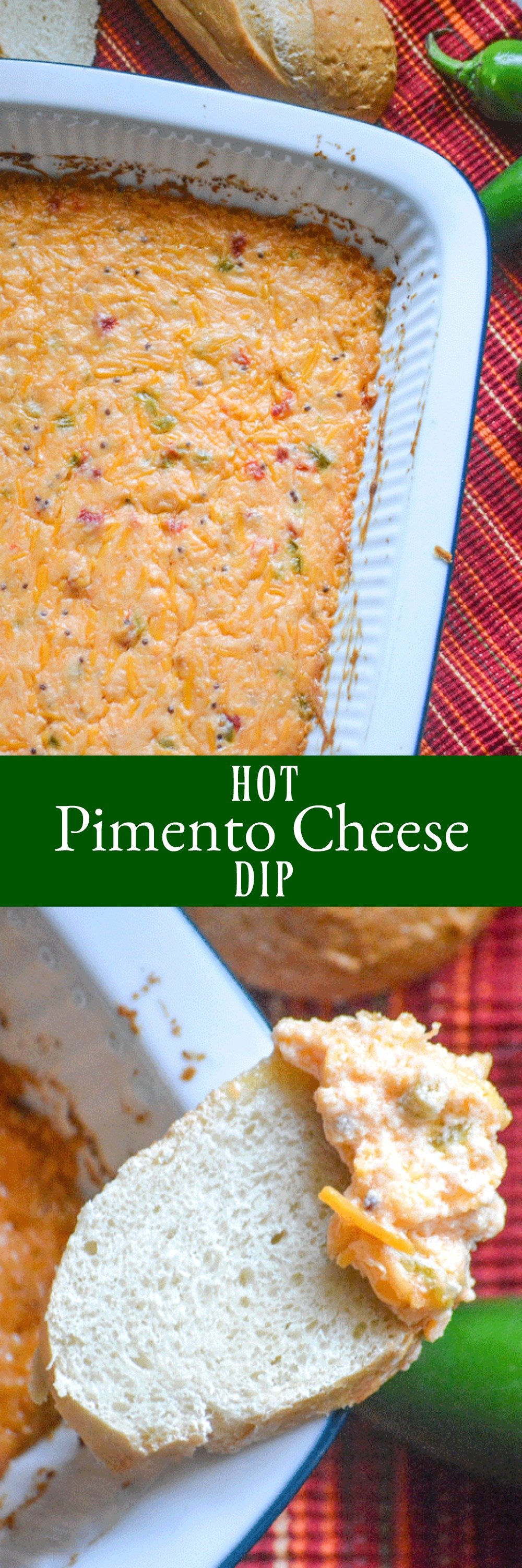 Quick & easy, this creamy Hot Pimento Cheese Dip is a must-have appetizer for Game Day. It's a savory snack, fit for feeding (and filling up) any crowd.