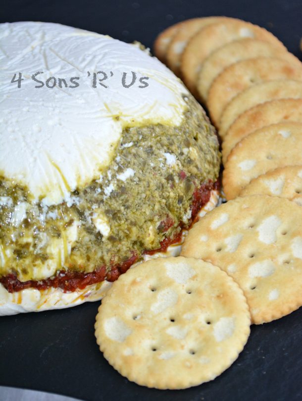 Pesto Cream Cheese Spread with Sun Dried Tomatoes 4 Sons 'R' Us