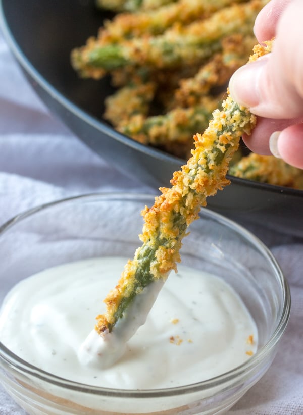 Crispy, Oven Baked Green Bean Fries