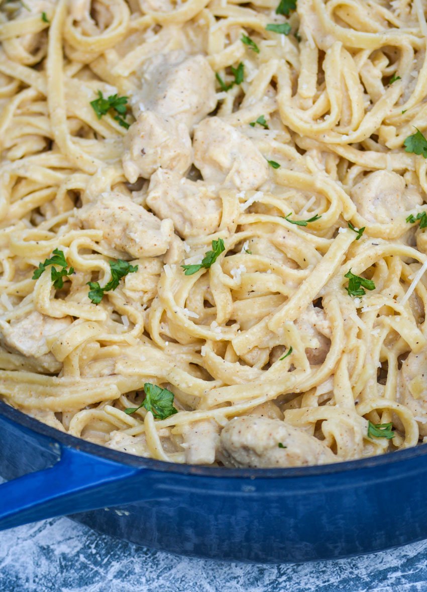 One Pot Cajun Chicken Alfredo