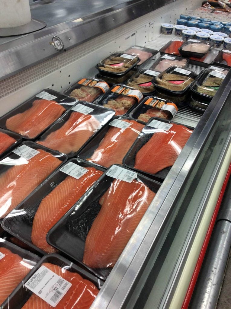 Sam's Club seafood aisle