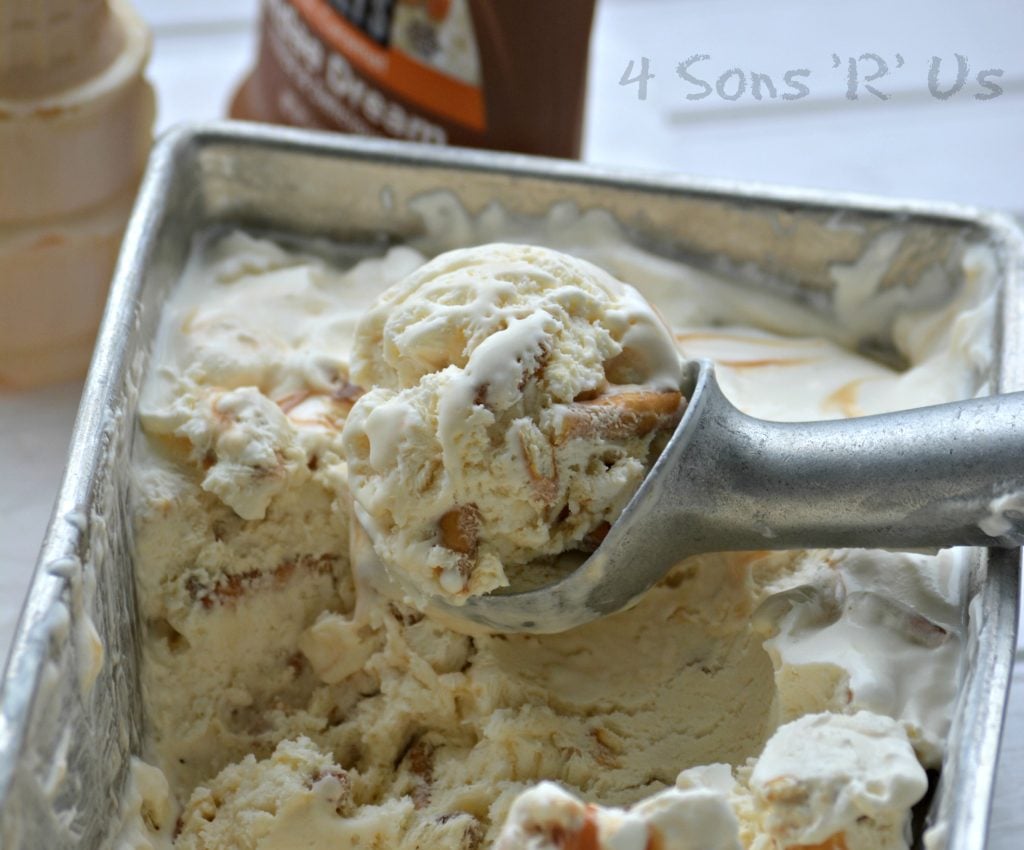 Salted Caramel Pretzel Ice Cream