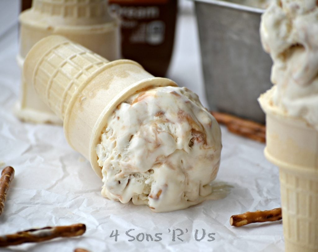 Salted Caramel Pretzel Ice Cream 3