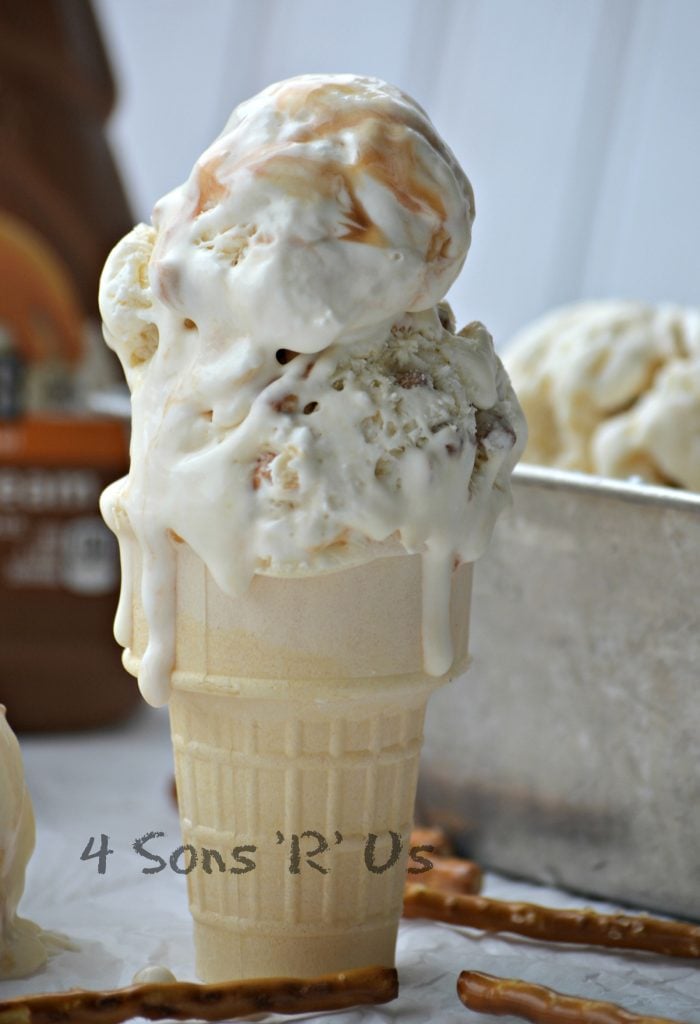 Salted Caramel Pretzel Ice Cream 5