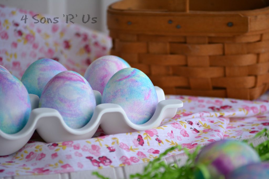 Shaving Cream Colored Easter Eggs 2