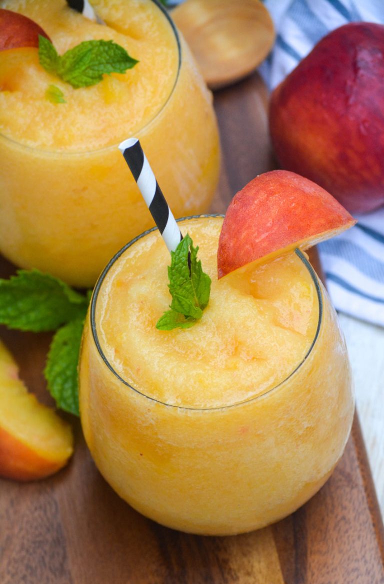 Peach White Wine Slushies 4 Sons 'R' Us
