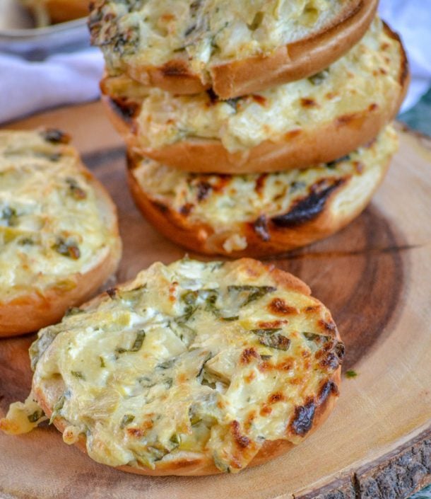 Spinach And Artichoke Bagel Melts 4 Sons R Us 6550