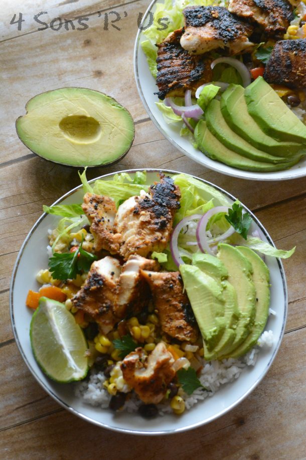 Blackened Tilapia Bowls 4 Sons 'R' Us