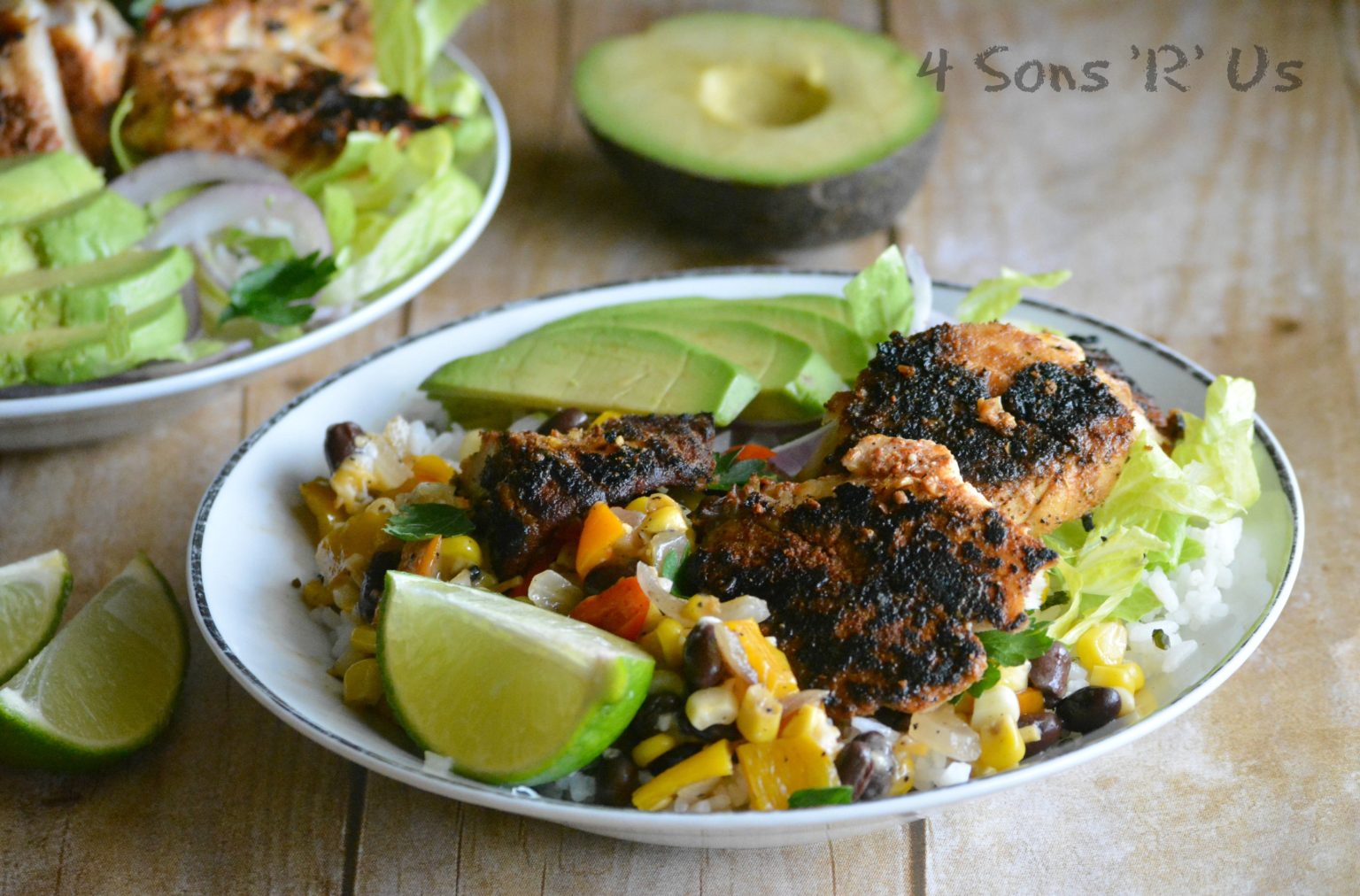 Blackened Tilapia Bowls 4 Sons 'R' Us