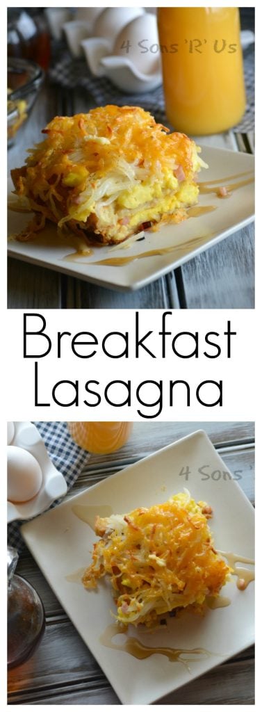 Breakfast Lasagna Collage
