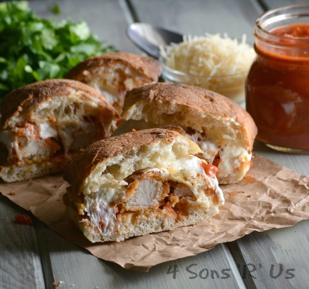 Cheesy Chicken Parmesan Sandwiches